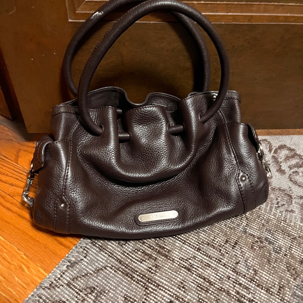 Cole Haan Dark Brown Leather Hobo Bag